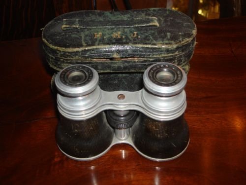 19th century victorian opera glasses by jhsteward co cornhill london with case