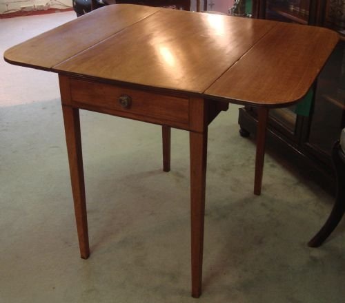 circa 1810 regency period pale mahogany pembroke table with inlaid banding