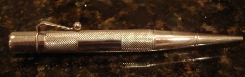 chester 1932 solid silver propelling pencil called baker's pointer made by edward baker well known maker of quality pencils